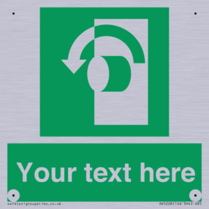 Custom Turn Anti-Clockwise Sign